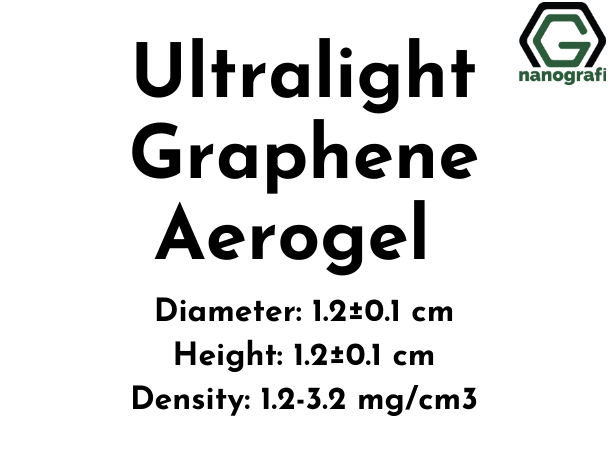 Ultralight Graphene Aerogel, Diameter: 1.2±0.1 cm, Height: 1.2±0.1 cm