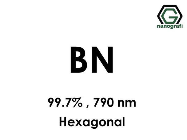 Boron Nitride (BN) Nanopowder/Nanoparticles, Purity: 99.7%, Size: 790 nm, Hexagonal- NG04CO0301