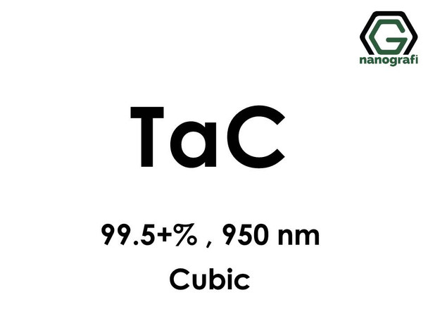 Tantalum Carbide (TaC) Nanopowder/Nanoparticles, Purity: 99.5+%, Size: 950 nm, Cubic- NG04CO1701