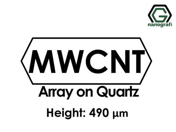 Multi Walled Carbon Nanotubes Array on Quartz, Height: 490 µm- NG01SC0208