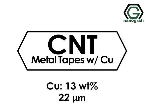 Carbon Nanotubes Metal Tapes with Copper (Cu) 13 wt%, Thickness: 22 µm, Dia: 47 mm- NG01SC0307