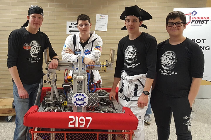 Summer Interns Ben and Wyatt at FIRST Robotics State Finals