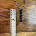 Chunky Paperclip Chain Black Lariat Necklace 163313