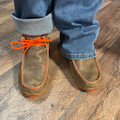 Twisted X Kid's Bomber Orange Chukka Driving Moc YDM0006