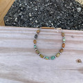 Genuine Sterling Silver and Polish Turquoise Bracelet