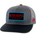 Hooey Cactus Ropes Grey and Black Trucker Hat CR062