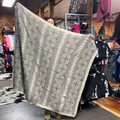 Paseo Road Fair Isle Taupe Knit Throw Blanket TR5002-OS-TP