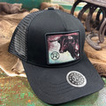 Roper Black/Black Bull Patch Hat 03-077-0501-0805 BL