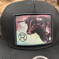 Roper Black/Black Bull Patch Hat 03-077-0501-0805 BL