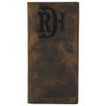 Red Dirt Hat Co. Distressed Brown Leather Rodeo Wallet