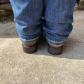 Roper Big Kid's Tan Oiled Suede Monterey Square Toe Boot 09-119-0911-3313 TA
