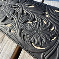 Trinity Ranch Black Floral Tooled Wallet TR188-W010BK