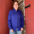 Hooey Ladies Sol Royal Purple Sleeve Button Down HT1664BL