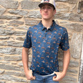 Hooey Men's Blue Wild Hog Polo Shirt HP034BLPR