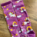 Lucky Chuck Lucky Unicorns Purple Performance Socks LC12-12161