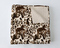Ida Mae Bella Hide Brown Quilted Baby Blanket QD9794BB