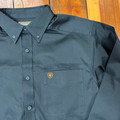 Ariat Men's Solid Black Twill Classic Fit Shirt 10000502