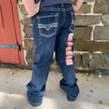 Boy's Rock & Roll Dark Vintage Bootcut Jeans BB0BD06685