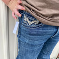 Rock & Roll Boy's Medium Vintage Embroidered Pocket Revolver Jean BB1RD06702