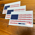 Hooey "Liberty Roper" Navy/Red/White Flag Sticker ST1008NVRD