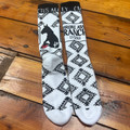 Cactus Alley Broke Ass Ranch Black and White Performance Socks LC12-12167