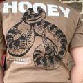 Hooey Men's Rattlesnake Shitake Brown Crew Neck Tee HT1892BR
