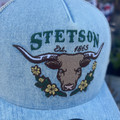 Stetson Longhorn With Floral Embroidery Hat 07-077-0102-0132-BU