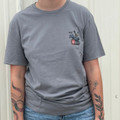 Hooey Men's Prison Rodeo Dark Grey Crew Neck Tee HT1893DKGY