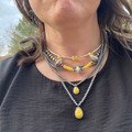 Yellow & Faux Navajo Necklace and Choker Combo