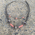 Baby Pink & Faux Navajo Necklace and Choker Combo