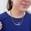 Faux Navajo Pearl Beaded Drop Earrings AE8114-SB