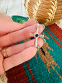 Navajo Black Onyx & Sterling Silver Cross Pendant