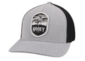 Hooey Cheyenne Grey Black Flexfit Hat 2144GYBK