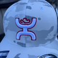 "Chris Kyle" Hooey White Camo 6­ Panel Flexfit with White / Red Hooey Logo CK019