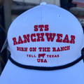 STS Ranch White with Black Rope Hat STS25011