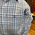 Panhandle Boy's Blue Plaid Long Sleeve Button Shirt SBB2S07400