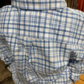 Panhandle Boy's Blue Plaid Long Sleeve Button Shirt SBB2S07400