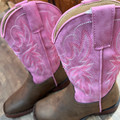 Roper Little Kid's Gretchen Pink Faux Leather Boot 09-018-0191-3692-PI