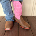 Roper Big Kid's Gretchen Pink Faux Leather Boot 09-119-0191-3692-PI
