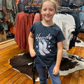 Rock & Roll Girl's Black Howdy Boots Graphic Tee BG21T07331