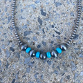 Faux Navajo Pearl and Turquoise Choker