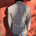 Rock & Roll Men's Taupe Plaid Sports Coat BM96C07381