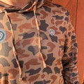 Rock & Roll Men's Camel Camo Performance Mesh Hoodie BM94T07700