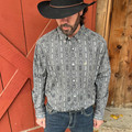Ariat Mens Tat um Classic Fit Grey Button Down 10065852