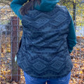 Roper Ladies Deep Jade and Black Aztec Soft Shell Vest