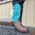 Roper Women's Turquoise Square Toe Lindsey Boot