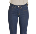 Rock & Roll Ladies Dark Vintage Pin Tuck Flare Jeans BW6HD07886