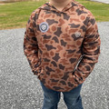 Rock & Roll Boy's Camel Camo Performance Mesh Hoodie