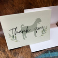 Goat Thank You Card - Green