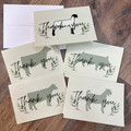 Goat Thank You Card - Green